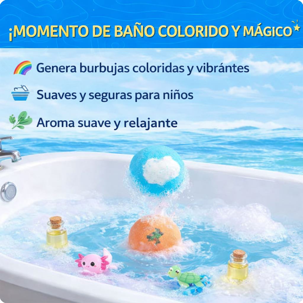 Bombas de baño para niños