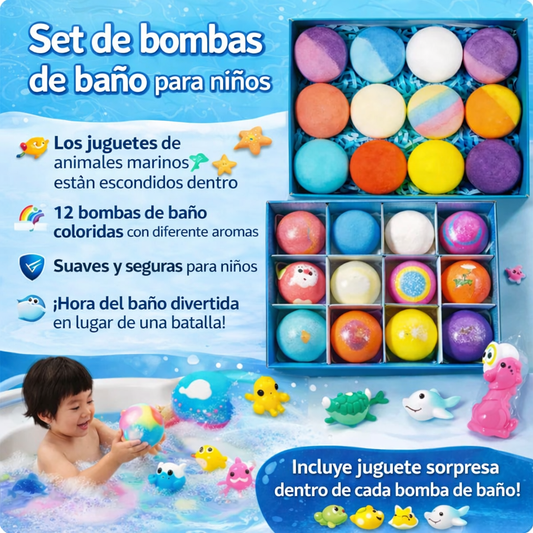 Bombas de baño para niños